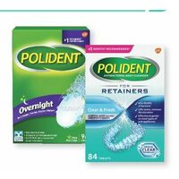 Polident Denture Or Retainer Tablets Or Cleanser 
