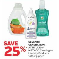 Seventh Generation Attitude Or Method Cleaning Or Laundry Products 