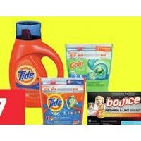 Tide Or Pods, Gain Flings Or Fireworks, Downy Fabric Softener Or Bounce Sheets