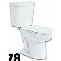 Glacier Bay All-in-One Dual-Flush Round-Front Toilet