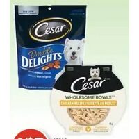 Cesar Wholesome Bowls Wet Dog Food or Dog Treats