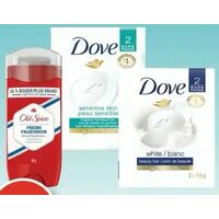 Old Spice High Endurance Deodorant or Dove Bar Soap