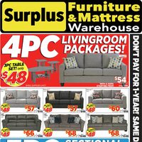 Surplus Furniture - 4-Piece & 5-Piece Packages (NB) Flyer