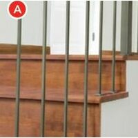 2-pack Stainless Steel Square Balusters 