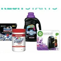 Finish, Resolve Or Woolite Laundry Detergent Or Air Wick Products