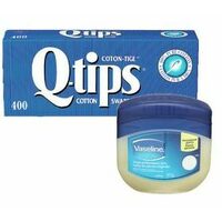 Q-Tips Cotton Swabs Or Vaseline Petroleum Jelly