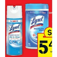 Lysol Disinfecting Spray or Wipes