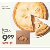 Longo's 9" Apple Pie 