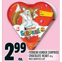 Ferrero Kinder Surprise Chocolate Heart