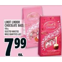 Lindt Lindor Chocolate Bags