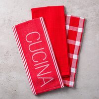 3 Pc. Harman Cucina Cotton Jacquard Kitchen Towel Set