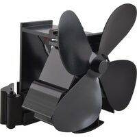 Power First 4-Blade Heat-Powered Stove Chimney Fan