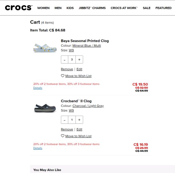 Crocs discount on sale code 2019