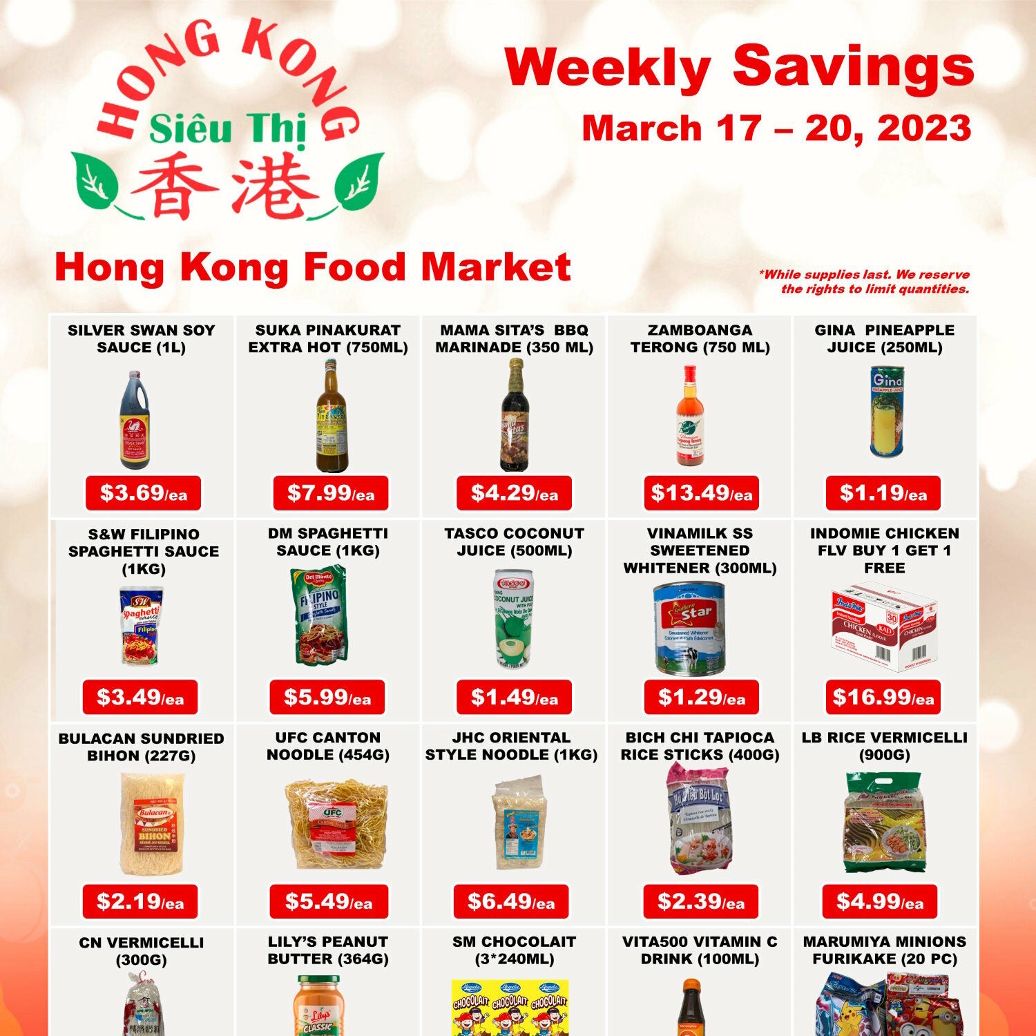 Hong Kong Food Market Weekly Flyer - Weekend Savings - Mar 17 – 20 ...