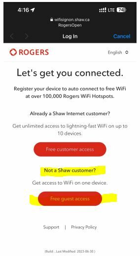 Free WiFi At RogersOpen Hotspots (500MB For 7 Days), Do Not Need To Be ...