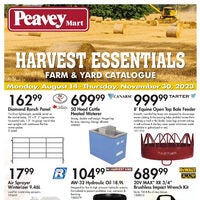 PeaveyMart - Farm & Yard Catalogue - Harvest Essentials Flyer