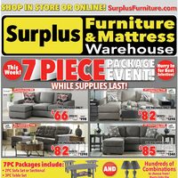 Surplus Furniture - 7-Piece Package Event (Barrie, Owen Sound - ON) Flyer
