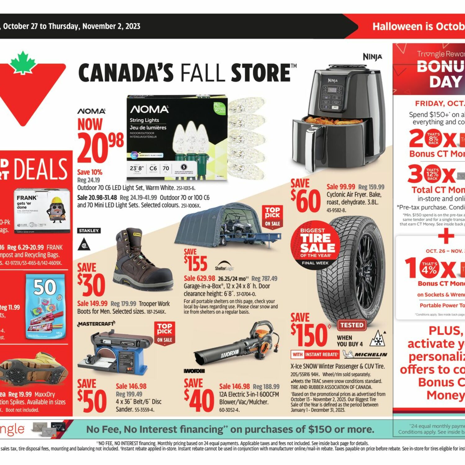Canadian Tire Weekly Flyer Weekly Deals Canada's Fall Store (Smithers/BC & NT) Oct 27