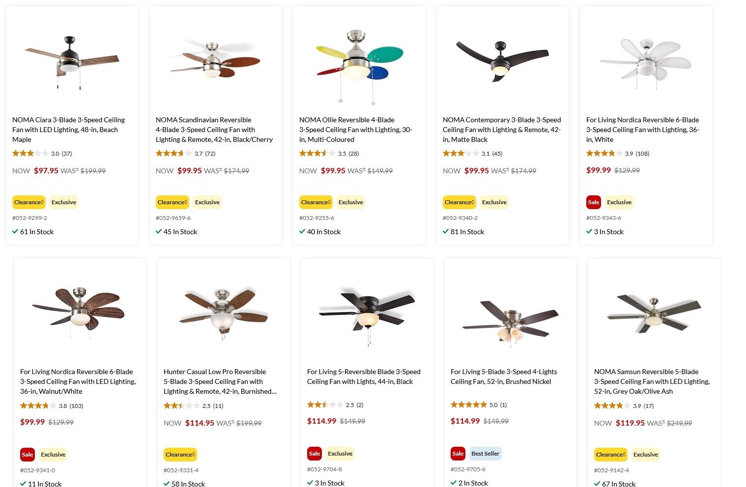 Canadian Tire Ca Ceiling Fans Shelly Lighting