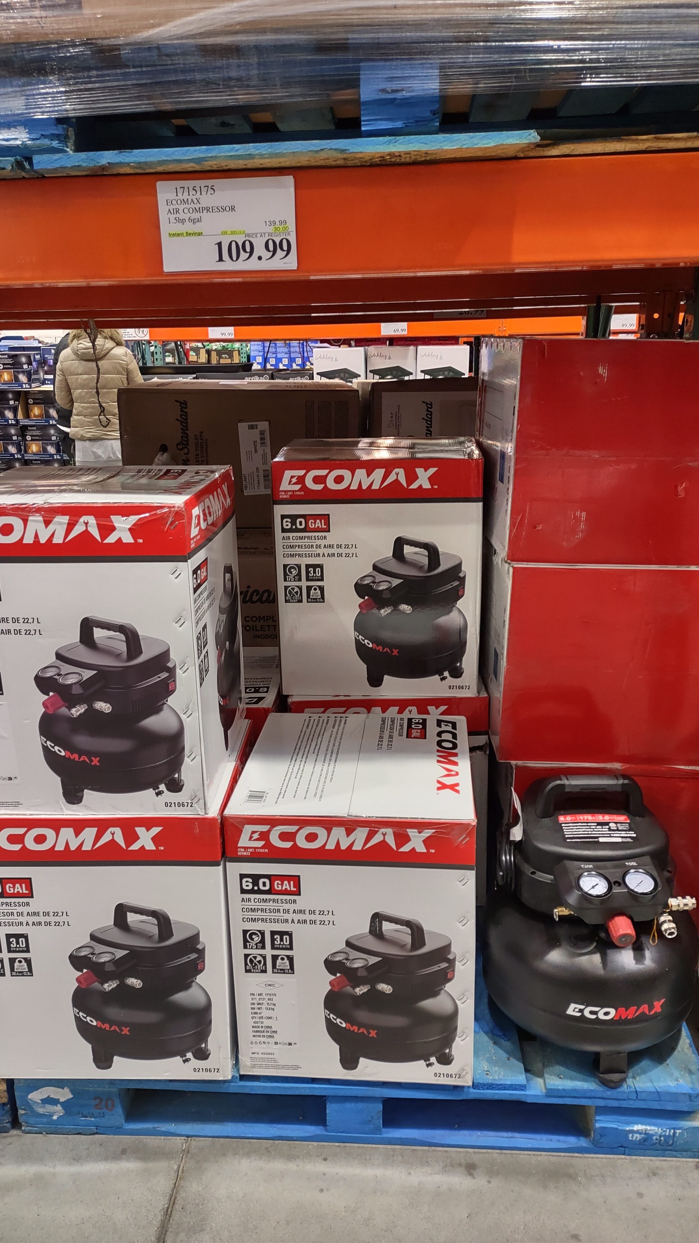 [Costco] 6Gal Air Compressor 109.99 Forums