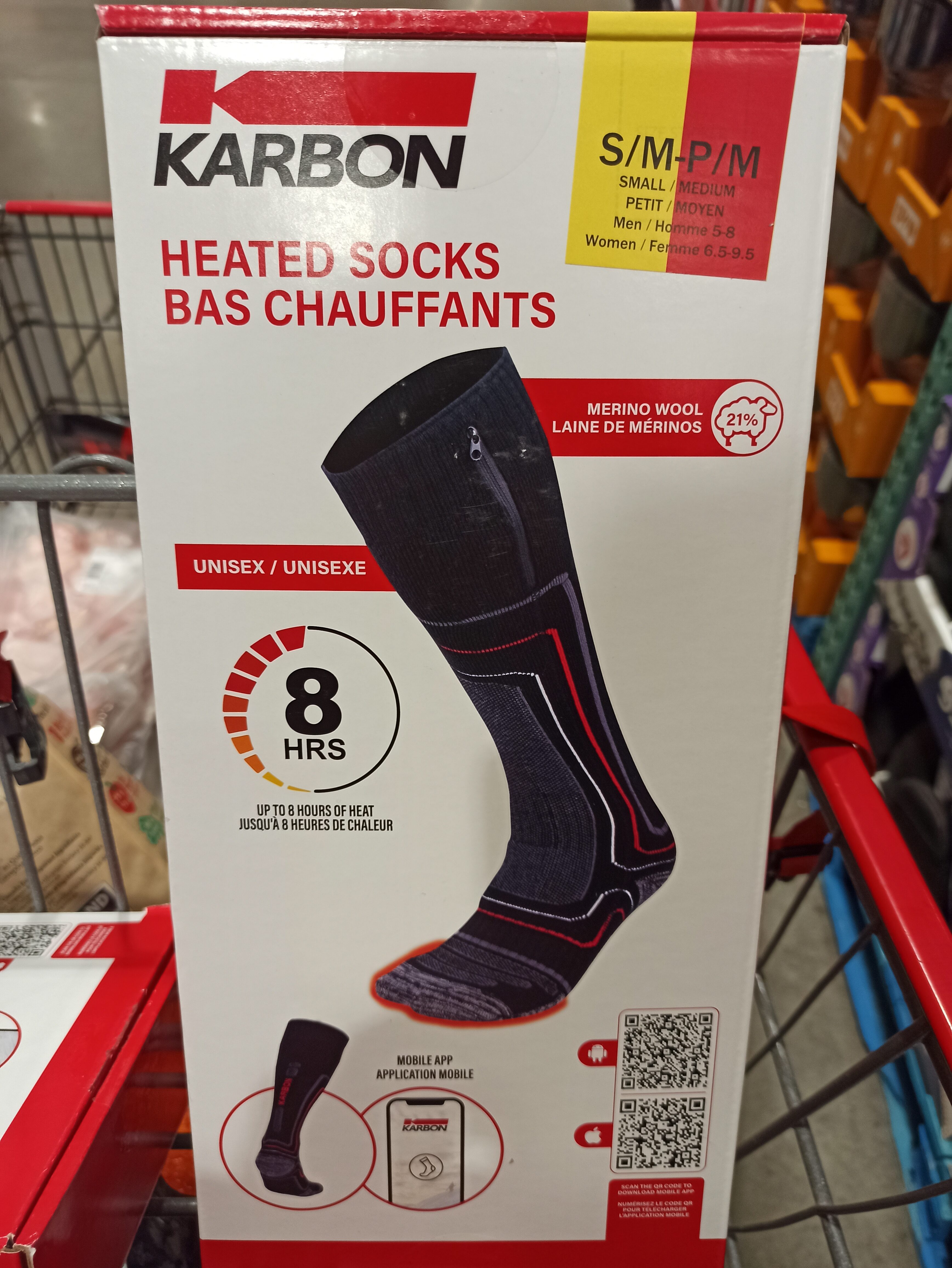 Costco] Karbon heated socks - 69.97 Clearance - RedFlagDeals.com
