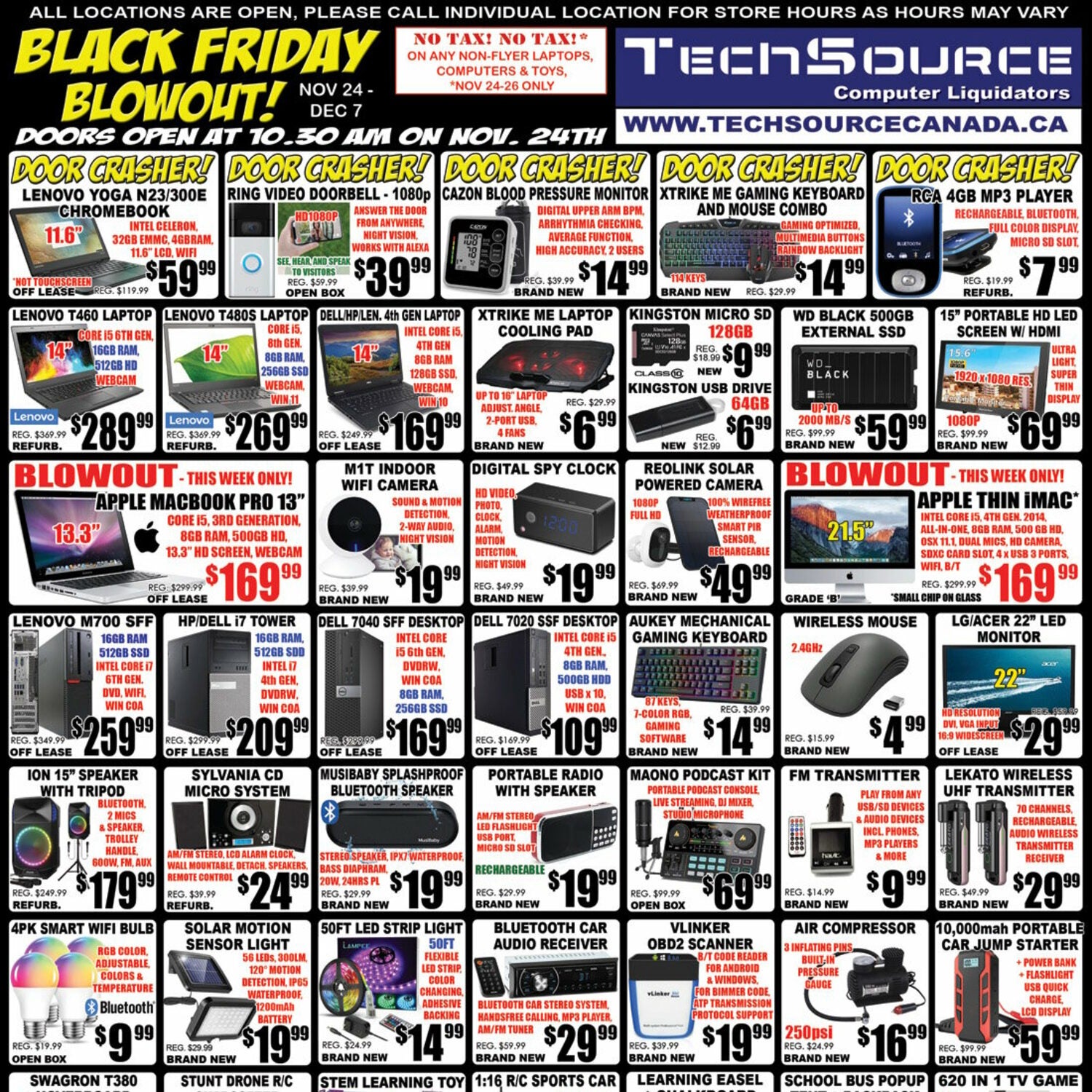 Tech Source Weekly Flyer - Black Friday Blowout - Nov 24 – Dec 7 ...