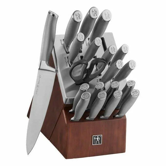 KAUKKO Stainless Steel Knife Holder, Modern Design Knife Block