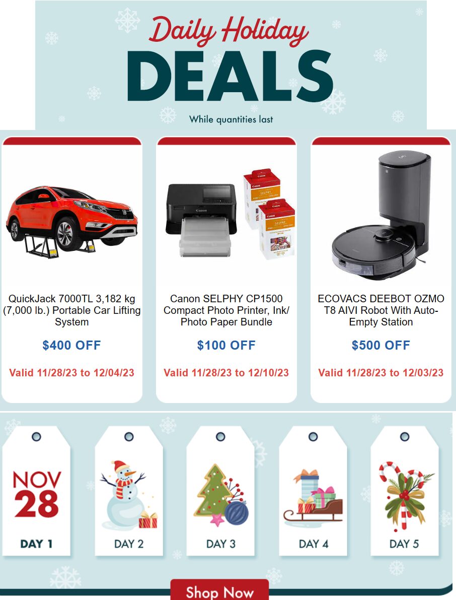 Costco] Costco Daily Holiday Deals Nov 28- Dec 12 (15 Days) -  RedFlagDeals.com Forums