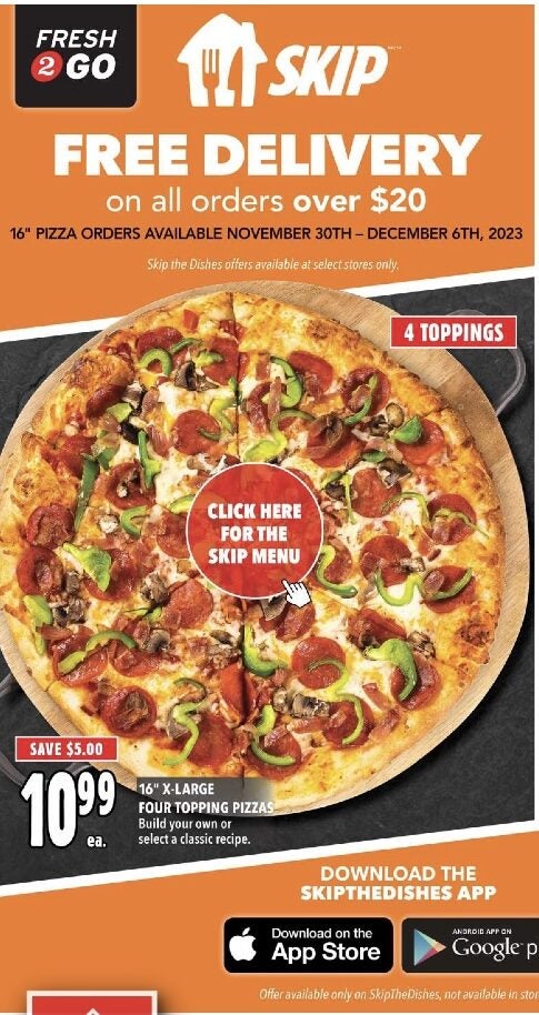 Pizza Hotline - 3XL two-topping pizzas for only $22.99 or 4XL two