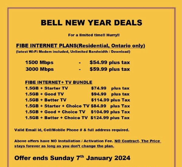 [Bell] Bell Internet/TV/Home Phone - New Customer And Retentions Promos ...