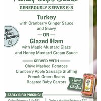 Farm Boy Easter Family Style Dinner - Turkey or Glazed Ham