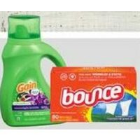 Bounce Sheets, Downy Fabric Softener or Gain Fabric Softener or Flings!