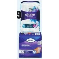 Always Discreet or Tena Incontinence Underwear or Pads