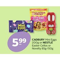 Cadbury Mini Eggs or Nestle Easter Cellos or Novelty