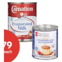 PC Sweetened Condensed or Carnation Evaporated Milk