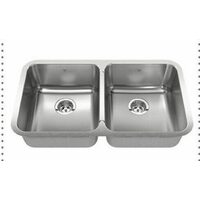 Kindred Steel Queen Undermount Double Bowl Stainless