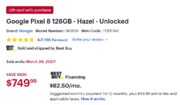 Best Buy Offering $150 Gift Card with Pixel 8 or Pixel 8 Pro Purchase