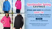 Spend $100 and Save $30 on Apparel