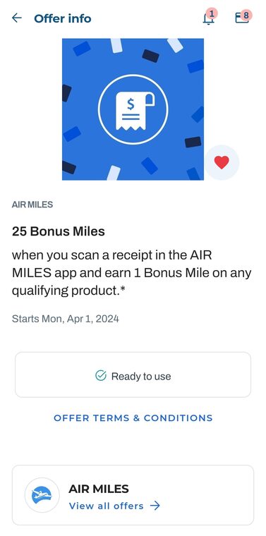 [Air Miles] Air Miles Receipt April Offer (25AM) (YMMV) - RedFlagDeals ...