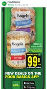 [ON] 1 Week Only, Back to 2021 RFD HOT Price! Pack of 4 Bagels for $0.99 (Flyer Offer, In App from April 18 to 24)