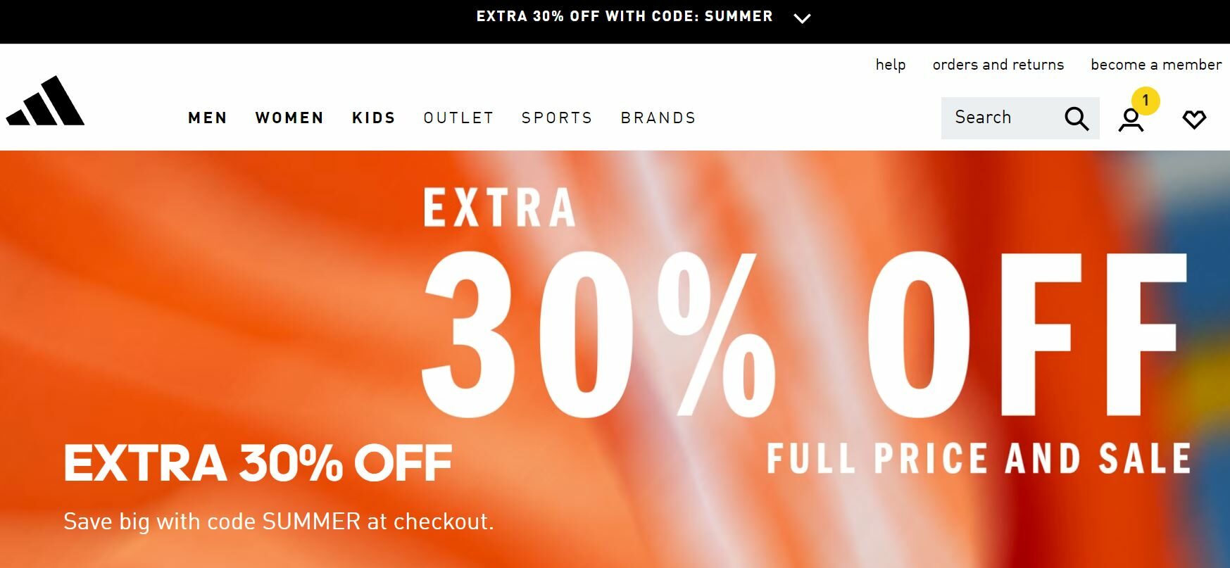 Adidas extra 30 off online