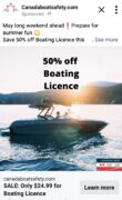 Canadian Boating License - 50% - $24.99