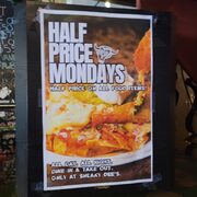 Toronto - 1/2 price all food Mondays @ Sneaky Dee's. Other daily deals too