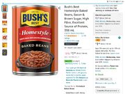 Bush's Best Homestyle Baked Beans, 398g $1.68