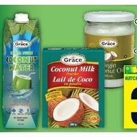 Grace Coconut Oil or Coconut Milk Powder, Grace Coconut Water