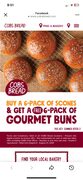 Cobs bakery buy 6 pack of scones get free 6 gourmet buns