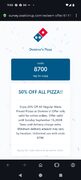 Domino's 50% off