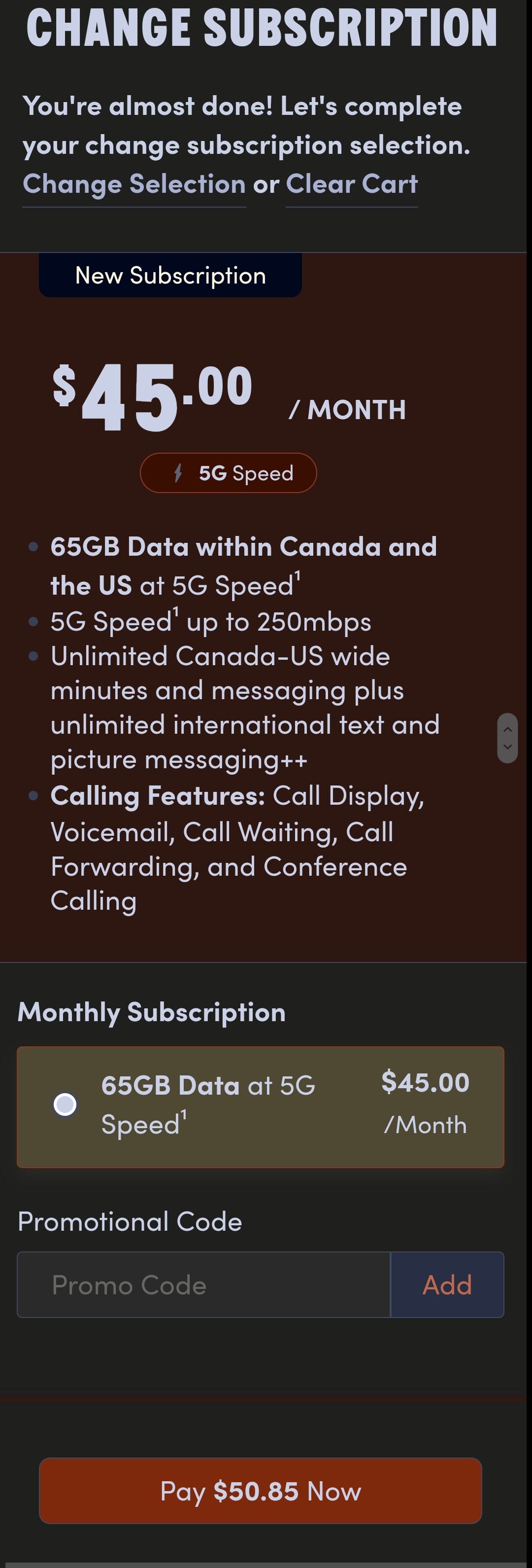 [Public Mobile] 195GB Canada/US 4G Data, unlim min/msg, 1000m int'l ...