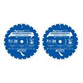 Avanti Pro 7 1/4-inch x 24 Tooth Carbide Tipped Circular Saw Blade(2 Pack) $7.98