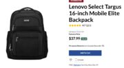 Targus 16-inch Mobile Elite Backpack - $38